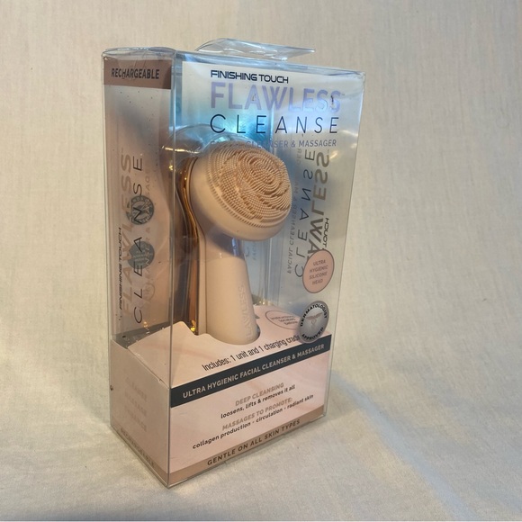 Finish Touch Flawless Cleanse Silicone Rechargeable Facial Cleanser Massager - Picture 3 of 5